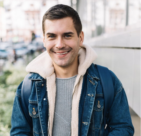 Headshot of Owen smiling